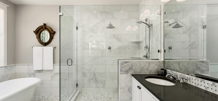 bathroom shower door installation in Barstow